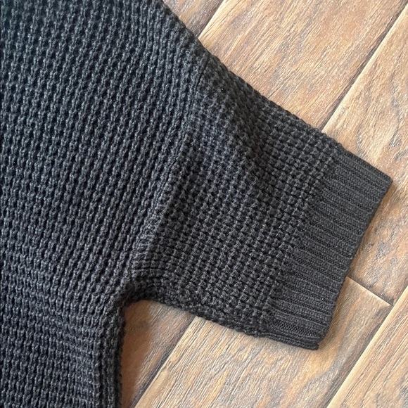 MICHAEL Michael Kors Brown Chunky Knit Short Sleeve Cardigan - Size Medium - Picture 8 of 9